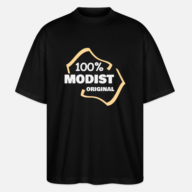 Geschenk für Modist - Stanley/Stella Oversized Unisex Bio T-Shirt Blaster 2.0 - Schwarz