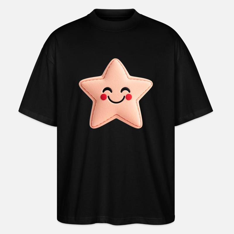 Sweet Star - Pink - Stanley/Stella Oversized Unisex Organic T-shirt Blaster 2.0 - black