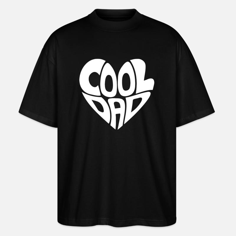 Cooler Papa - Stanley/Stella Oversized Unisex Bio T-Shirt Blaster 2.0 - Schwarz