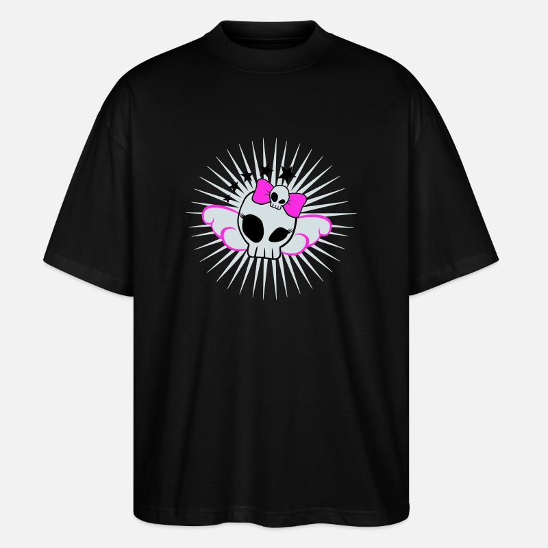 Skull Girl - T-shirt bio Blaster 2.0 coupe oversize Stanley/Stella Unisexe - noir