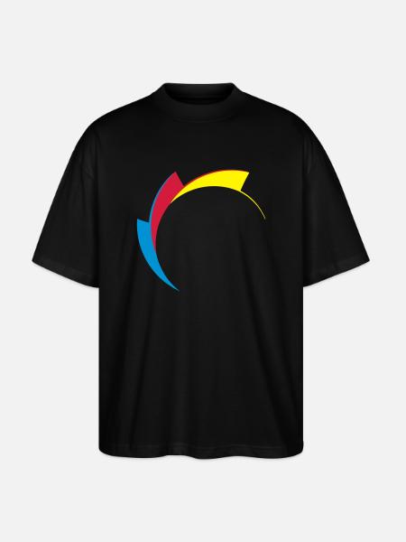 SHK Logo Zahn - Stanley/Stella Oversized Unisex Bio T-Shirt Blaster 2.0 - Schwarz