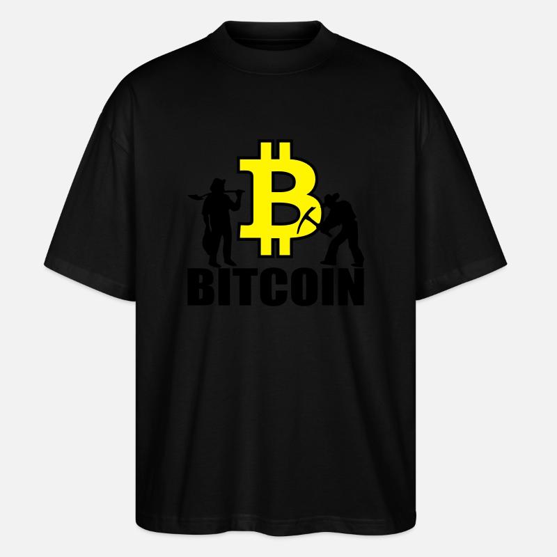 Bitcoin Satoshi Nakamoto - Stanley/Stella Oversized Unisex Bio T-Shirt Blaster 2.0 - Schwarz