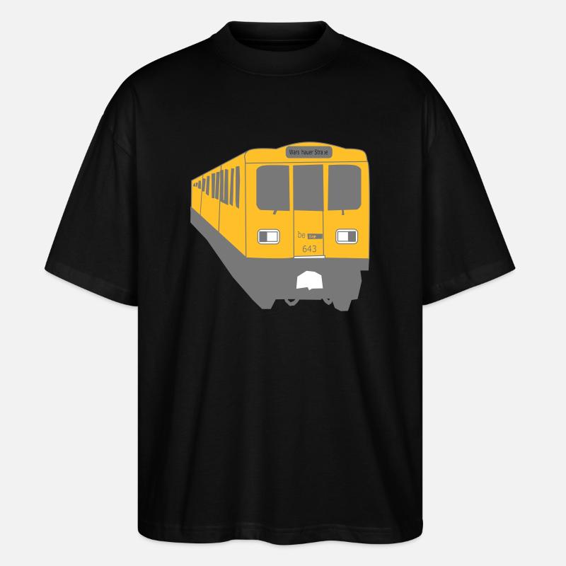 Berlin Train U1 - Stanley/Stella Oversized Unisex Bio T-Shirt Blaster 2.0 - Schwarz
