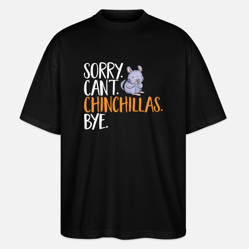 Chinchilla - Stanley/Stella Oversized Unisex Bio T-Shirt Blaster 2.0 - Schwarz