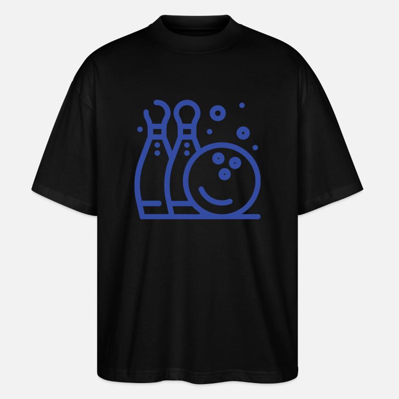 MAC Bowling - Stanley/Stella Oversized Unisex Bio T-Shirt Blaster 2.0 - Schwarz