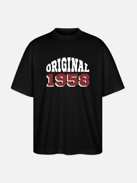 Original 1958 - Stanley/Stella Oversized Unisex Organic T-shirt Blaster 2.0 - black