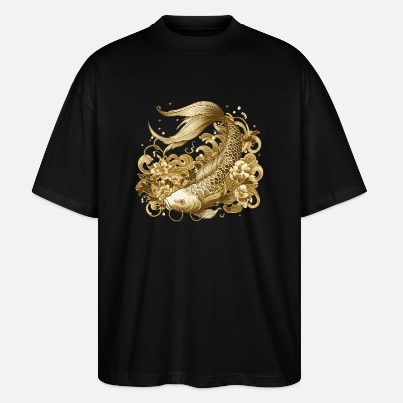 Karpfen - Stanley/Stella Oversized Unisex Bio T-Shirt Blaster 2.0 - Schwarz