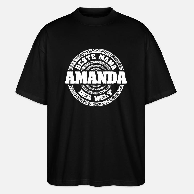 Mère Amanda - T-shirt bio Blaster 2.0 coupe oversize Stanley/Stella Unisexe - noir