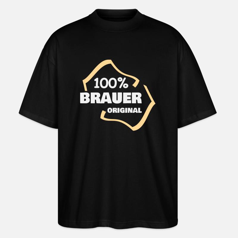 Brewer as a profession - Stanley/Stella Oversized Unisex Organic T-shirt Blaster 2.0 - black