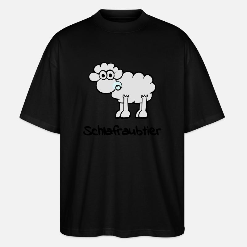 Schlafraubtier - Stanley/Stella Oversized Unisex Bio T-Shirt Blaster 2.0 - Schwarz