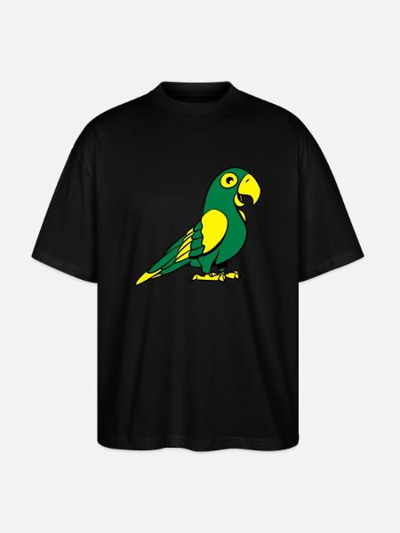 perroquet doux - T-shirt bio Blaster 2.0 coupe oversize Stanley/Stella Unisexe - noir
