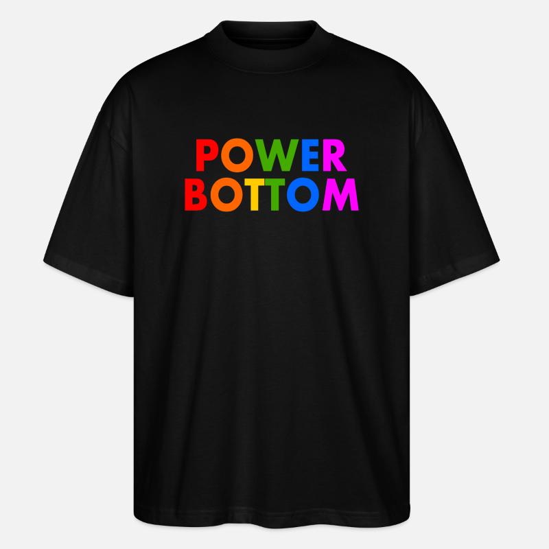 Power bottom - Stanley/Stella Oversized Unisex Bio T-Shirt Blaster 2.0 - Schwarz