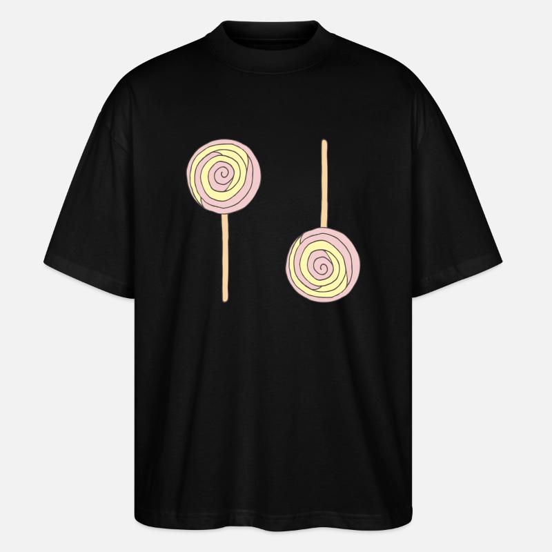 lollipop 2 - Stanley/Stella Oversized Unisex Bio T-Shirt Blaster 2.0 - Schwarz