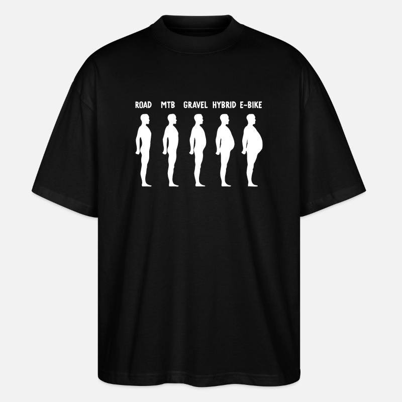 Évolution E-Biker - T-shirt bio Blaster 2.0 coupe oversize Stanley/Stella Unisexe - noir