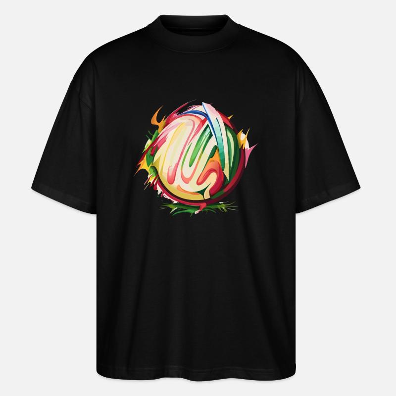Crème glacée Splash - T-shirt bio Blaster 2.0 coupe oversize Stanley/Stella Unisexe - noir