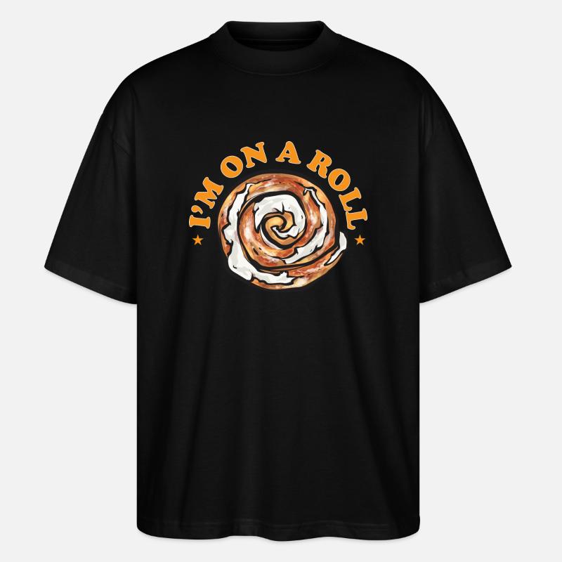 Zimtschnecke - Stanley/Stella Oversized Unisex Bio T-Shirt Blaster 2.0 - Schwarz
