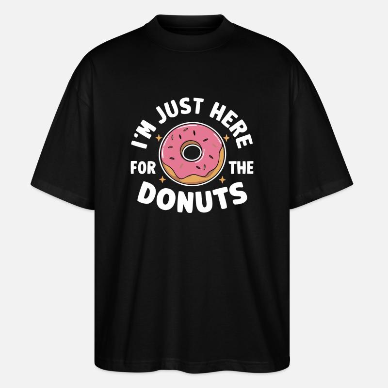 Donut Donuts Candy Bagel - Stanley/Stella Oversized Unisex Organic T-shirt Blaster 2.0 - black