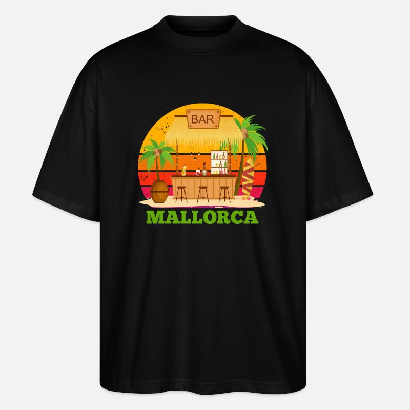Mallorca - Stanley/Stella Oversized Unisex Bio T-Shirt Blaster 2.0 - Schwarz