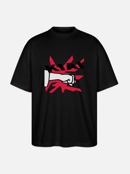 karaté kiai - T-shirt bio Blaster 2.0 coupe oversize Stanley/Stella Unisexe - noir
