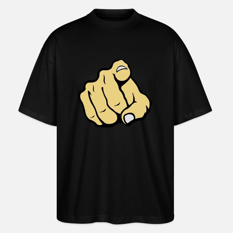 hand_you_2 - T-shirt bio Blaster 2.0 coupe oversize Stanley/Stella Unisexe - noir