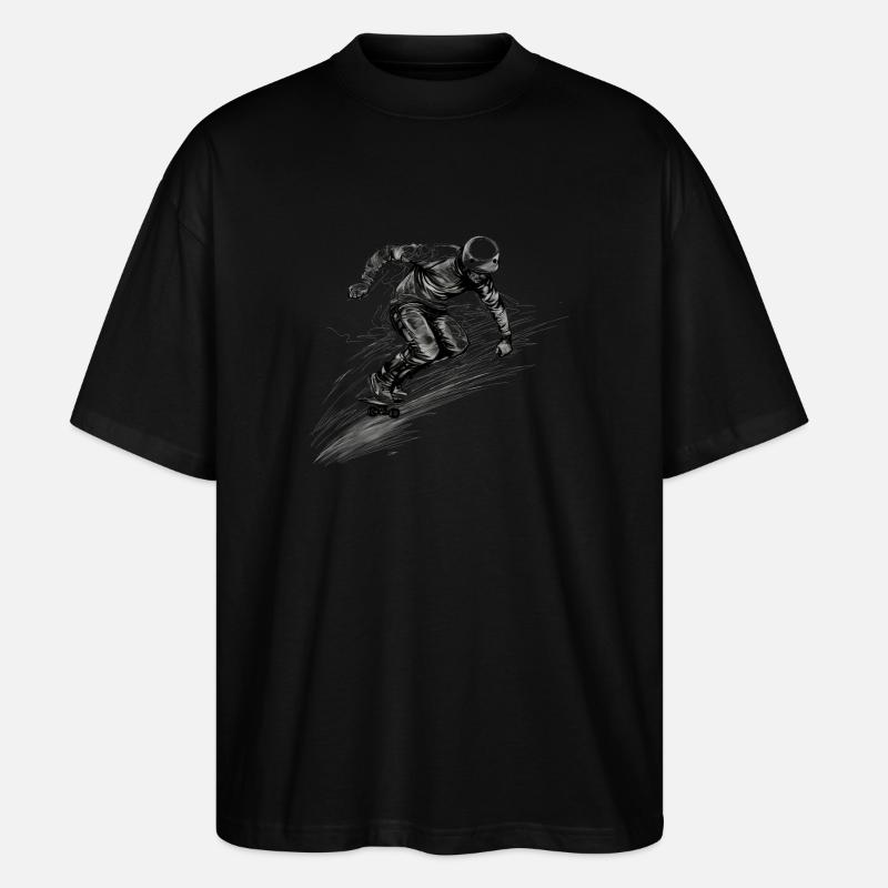 Skateboard - Stanley/Stella Oversized Unisex Organic T-shirt Blaster 2.0 - black