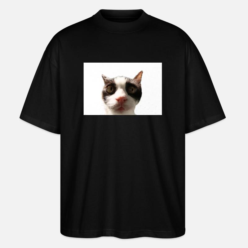 Katze - Stanley/Stella Oversized Unisex Bio T-Shirt Blaster 2.0 - Schwarz