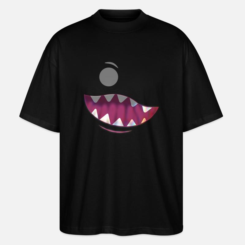 Kleines Monster - Stanley/Stella Oversized Unisex Bio T-Shirt Blaster 2.0 - Schwarz