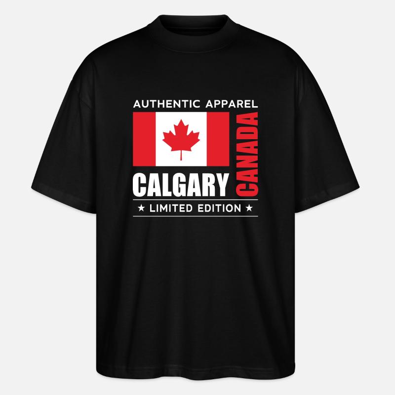 Calgary - Stanley/Stella Oversized Unisex Bio T-Shirt Blaster 2.0 - Schwarz