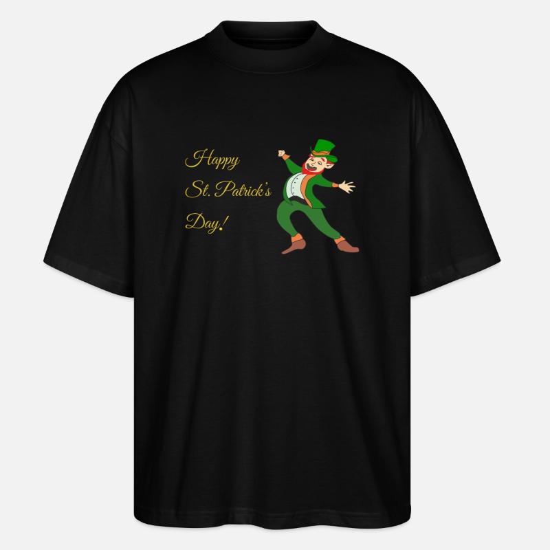 Fête de la Saint-Patrick - T-shirt bio Blaster 2.0 coupe oversize Stanley/Stella Unisexe - noir