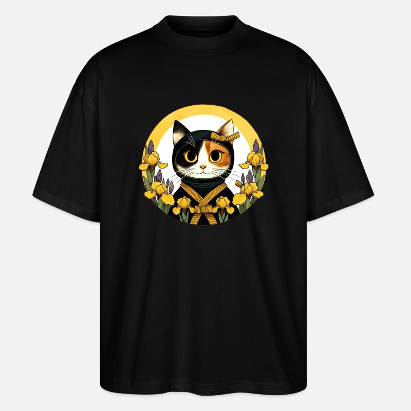 Chat Ninja - T-shirt bio Blaster 2.0 coupe oversize Stanley/Stella Unisexe - noir
