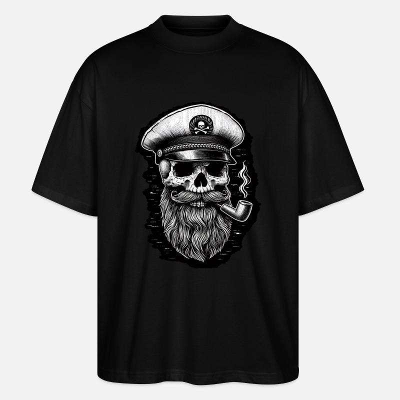 Captain II - Stanley/Stella Oversized Unisex Bio T-Shirt Blaster 2.0 - Schwarz