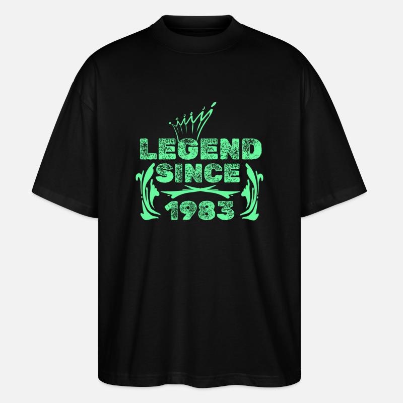 Legends 1983 - Stanley/Stella Oversized Unisex Organic T-shirt Blaster 2.0 - black