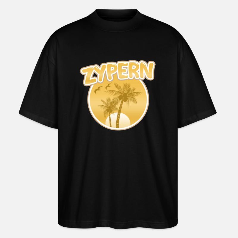 Urlaub Zypern - Stanley/Stella Oversized Unisex Bio T-Shirt Blaster 2.0 - Schwarz