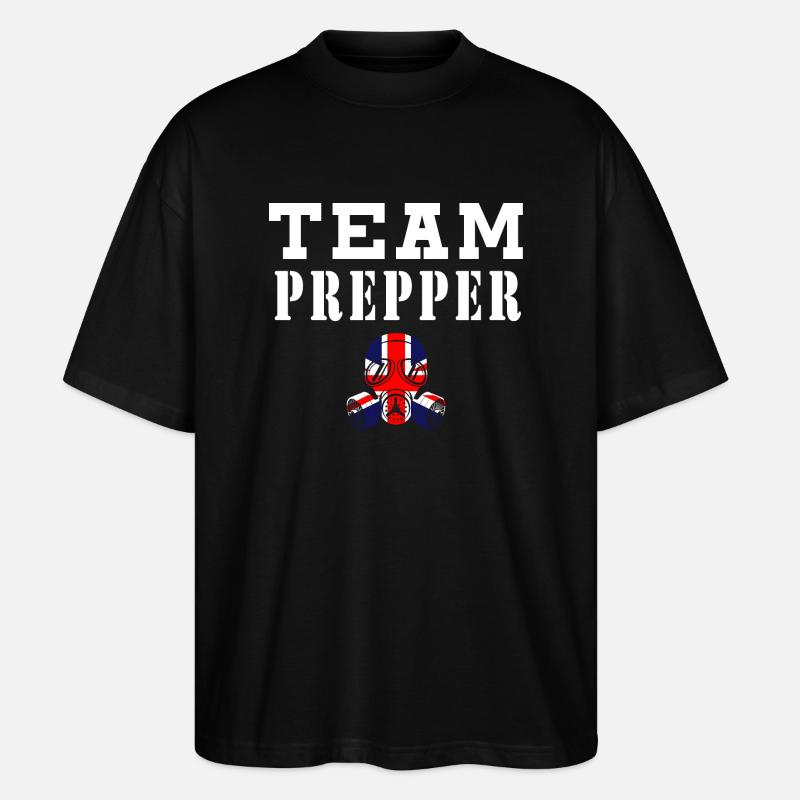 Team Prepper - Stanley/Stella Oversized Unisex Organic T-shirt Blaster 2.0 - black