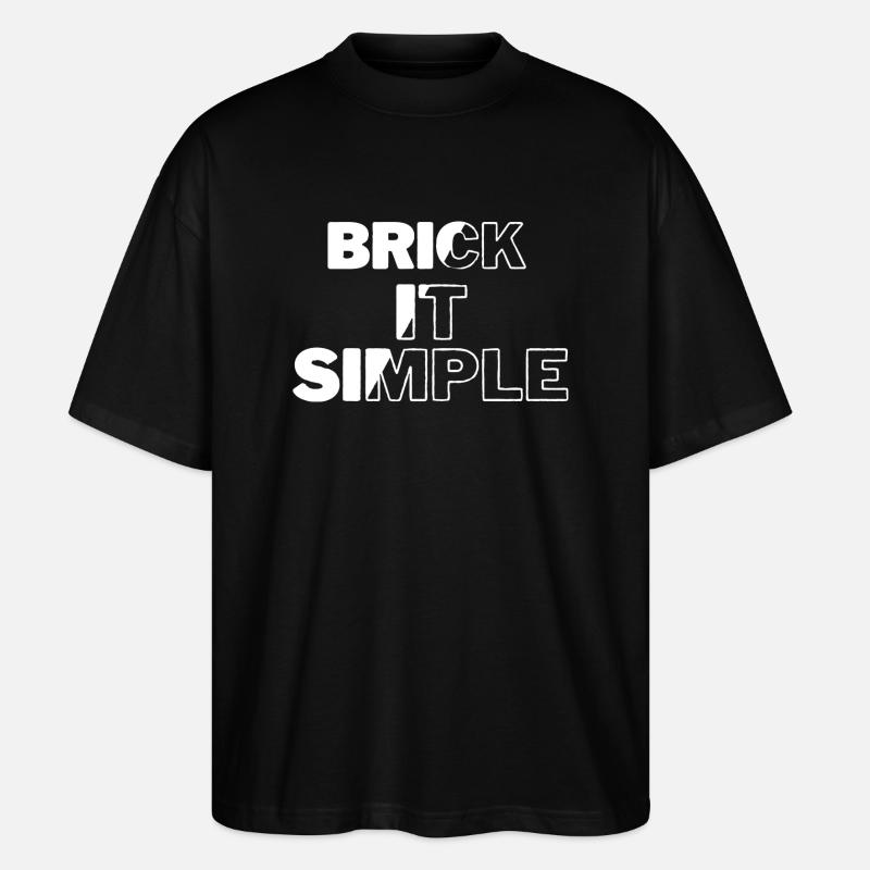 Briquer c’est simple - T-shirt bio Blaster 2.0 coupe oversize Stanley/Stella Unisexe - noir