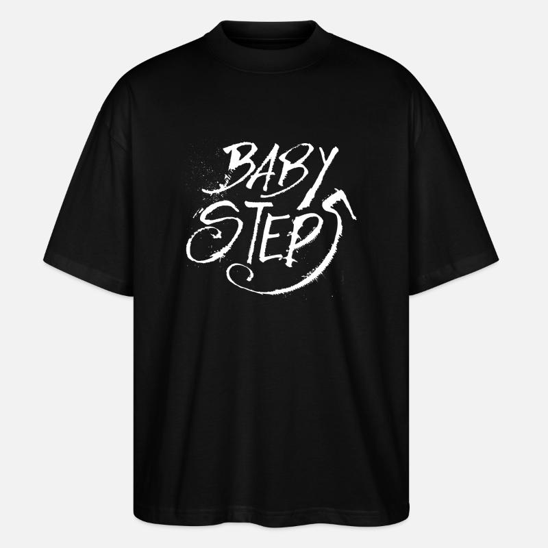 Baby Steps blanc - T-shirt bio Blaster 2.0 coupe oversize Stanley/Stella Unisexe - noir