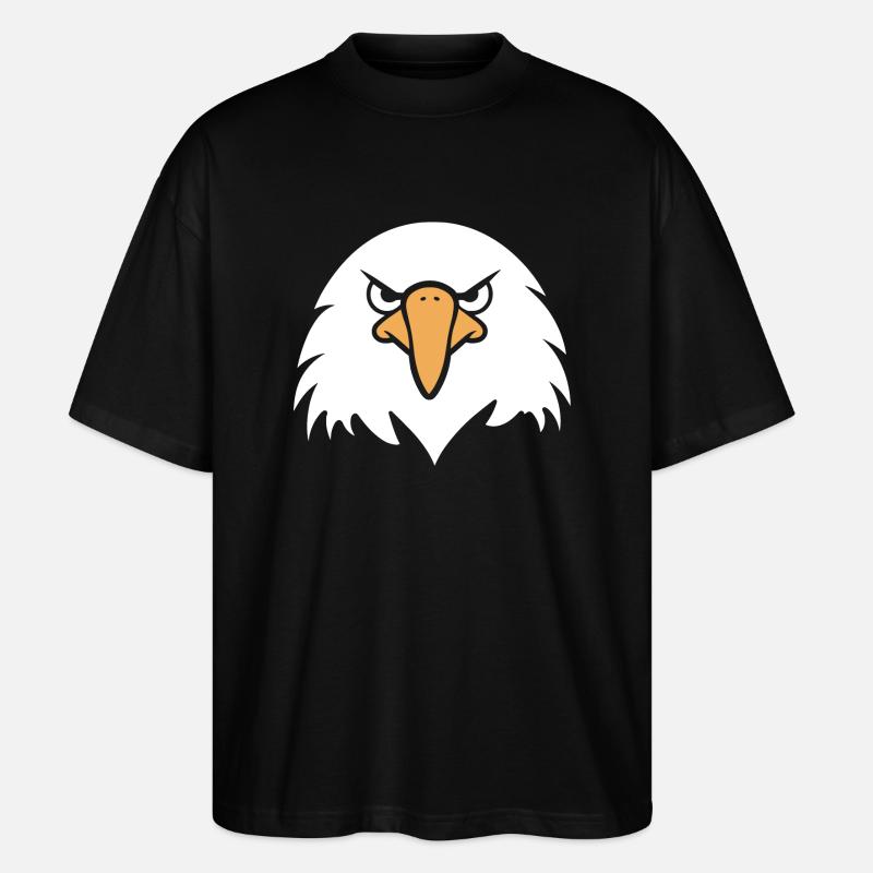 Adler-Vogel - Stanley/Stella Oversized Unisex Bio T-Shirt Blaster 2.0 - Schwarz