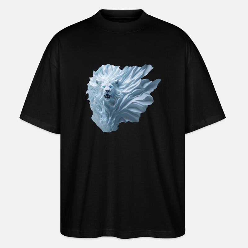 Löwe - Stanley/Stella Oversized Unisex Bio T-Shirt Blaster 2.0 - Schwarz