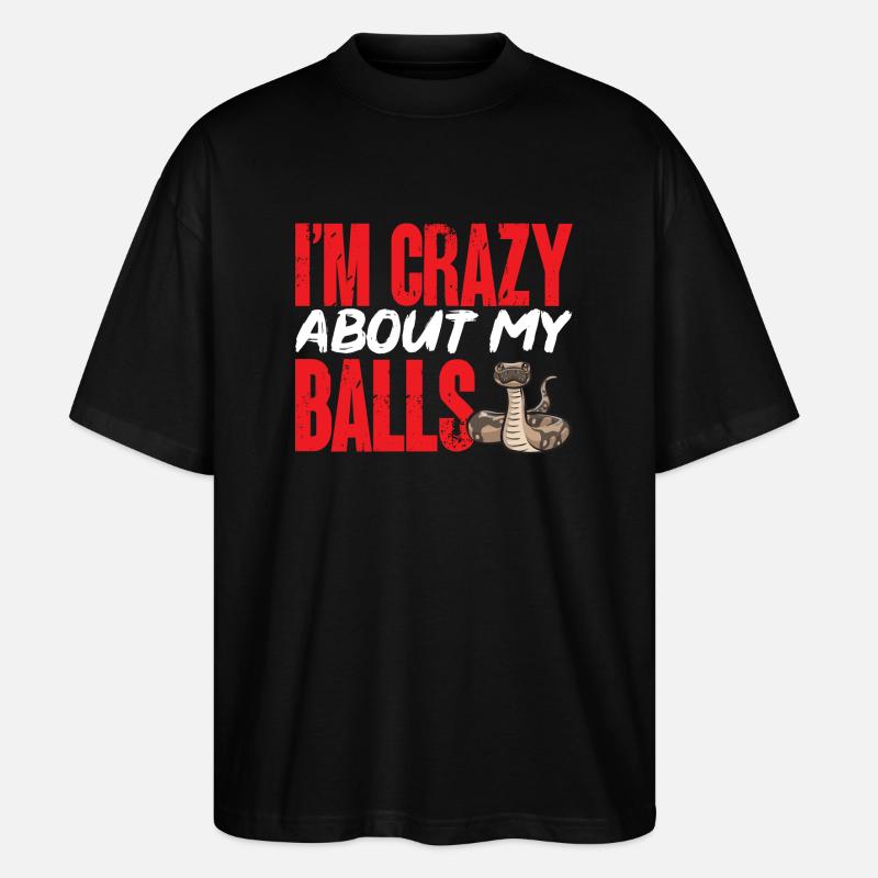 Ball Python Snake King Python - T-shirt bio Blaster 2.0 coupe oversize Stanley/Stella Unisexe - noir