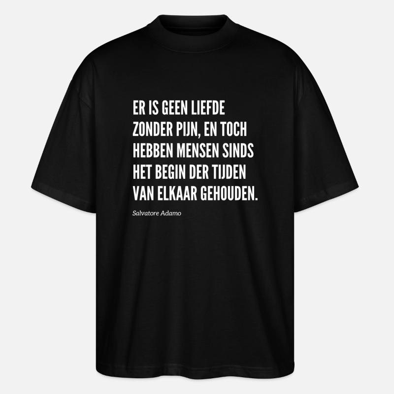 Zitieren - Stanley/Stella Oversized Unisex Bio T-Shirt Blaster 2.0 - Schwarz