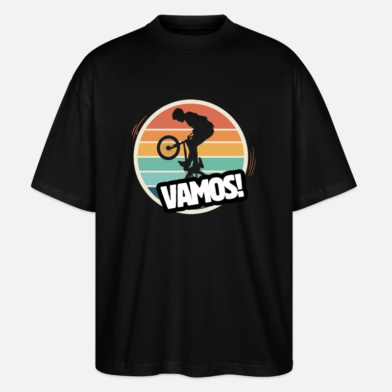Vamos BMX Retro - Stanley/Stella Oversized Unisex Bio T-Shirt Blaster 2.0 - Schwarz