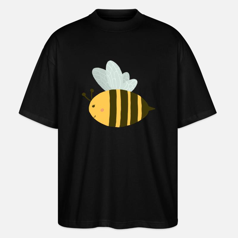 Süße Biene - Stanley/Stella Oversized Unisex Bio T-Shirt Blaster 2.0 - Schwarz