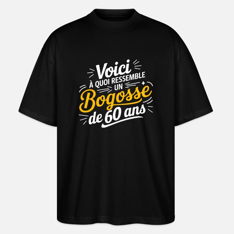 60 BOG - Stanley/Stella Oversized Unisex Bio T-Shirt Blaster 2.0 - Schwarz