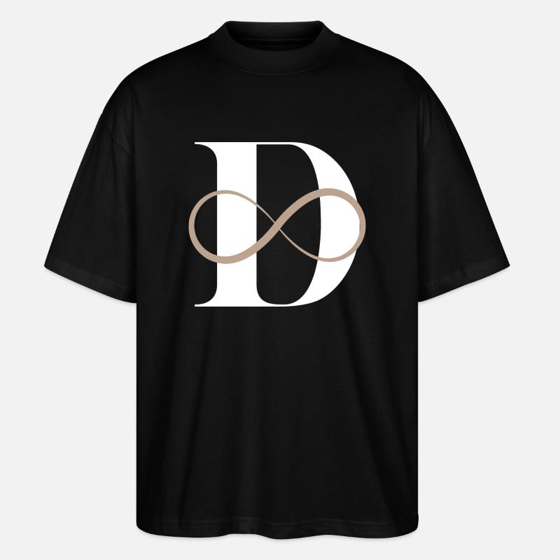 Buchstabe der Unendlichkeit - Stanley/Stella Oversized Unisex Bio T-Shirt Blaster 2.0 - Schwarz
