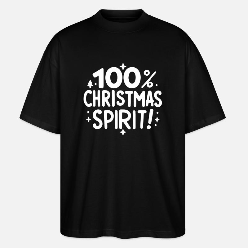 100% de Noël - T-shirt bio Blaster 2.0 coupe oversize Stanley/Stella Unisexe - noir