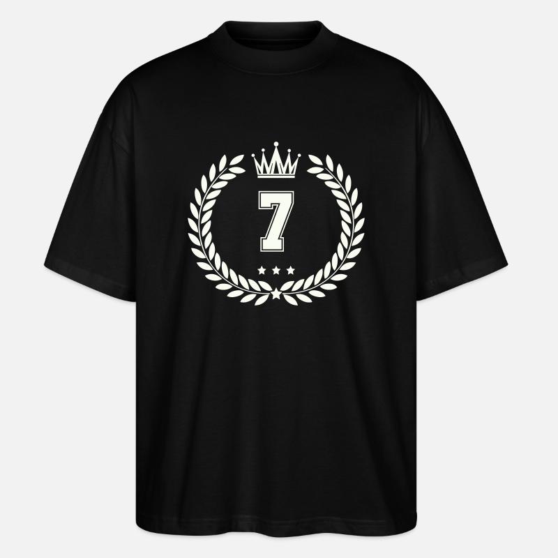wappen 7 - Stanley/Stella Oversized Unisex Bio T-Shirt Blaster 2.0 - Schwarz