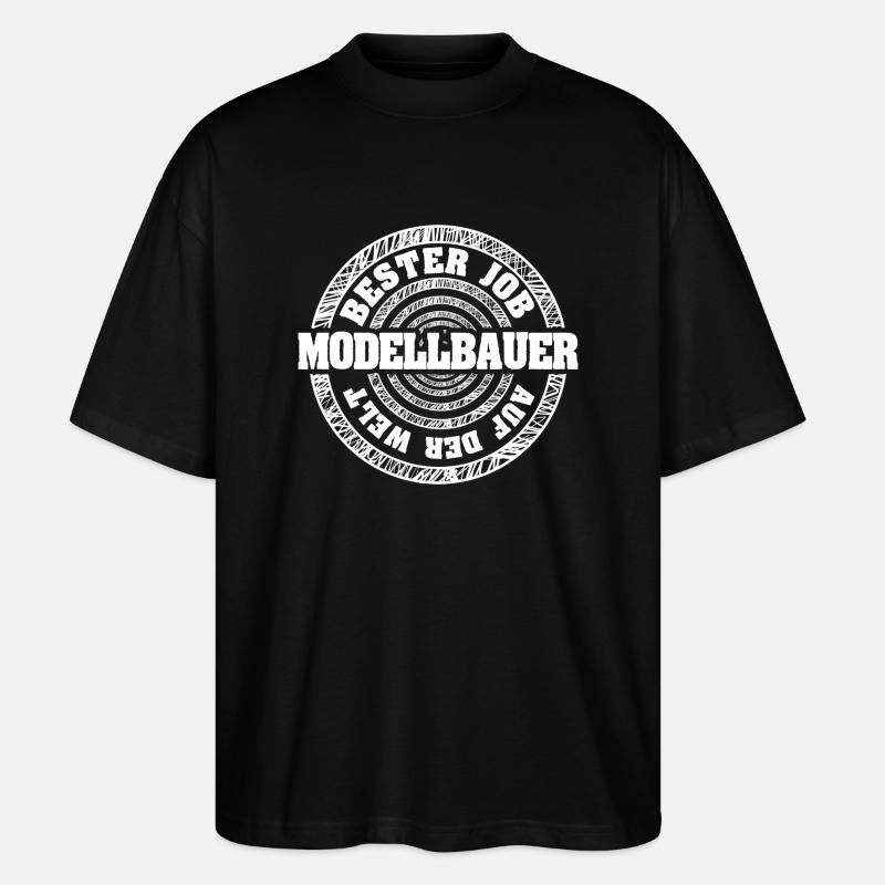 Job Modellbauer - Stanley/Stella Oversized Unisex Bio T-Shirt Blaster 2.0 - Schwarz