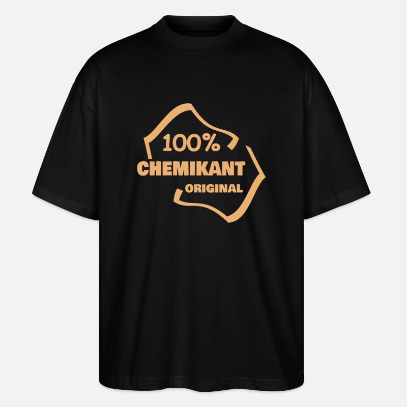 Profession : Technicien en chimie - T-shirt bio Blaster 2.0 coupe oversize Stanley/Stella Unisexe - noir