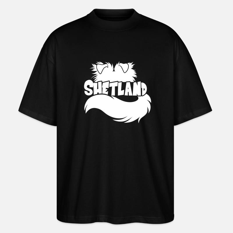 Abbildung Shetland - White - Stanley/Stella Oversized Unisex Bio T-Shirt Blaster 2.0 - Schwarz