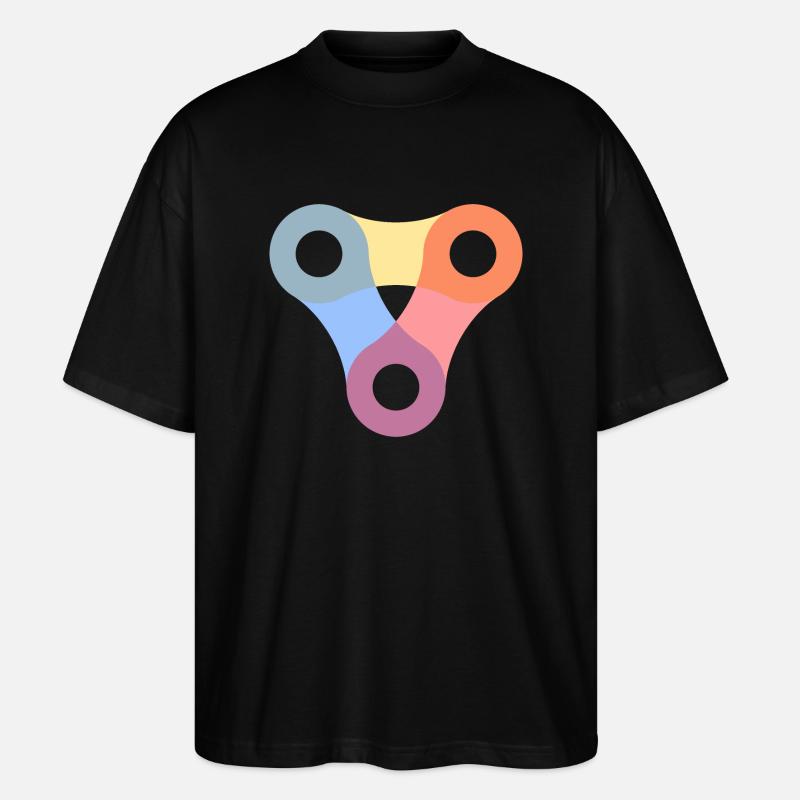 Fahrradkette - Stanley/Stella Oversized Unisex Bio T-Shirt Blaster 2.0 - Schwarz